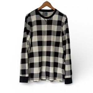 Y2K Old Navy Buffalo Plaid Waffle Long Sleeve Thermal Lumberjack Men's Large